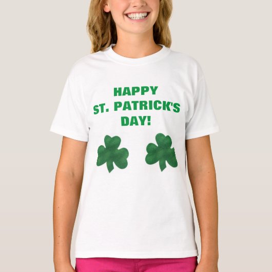 T-SHIRT HEUREUX ST. JOUR DE PATRICK (Devant)