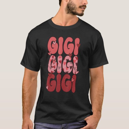 T-shirt Heureux Valentine Gigi One Loved Gigi Valentines D (Devant)