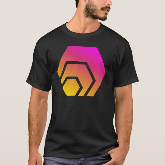 T-shirt Hex Crypto Cryptomonnaie Blockchain Coin Logo (Devant)