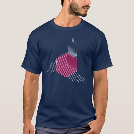 T-shirt Hexagon polygone (Devant)