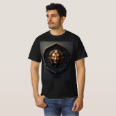 T-shirt "Hexagon Swagger" Tee Homme Noir (Devant entier)