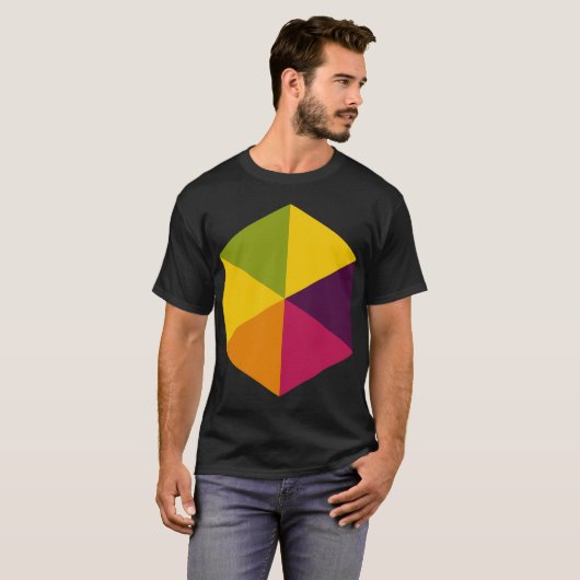 T-shirt Hexagone couleur 01 (Devant entier)