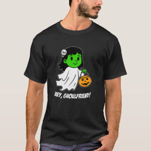 T-shirt Hey amie goule goule Halloween Mignon Jeu de mots