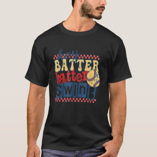 T-shirt Hey Batter Batter Swing Softball Coquette Bow Soft
