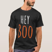 T-shirt Hey Boo Halloween Ghost Boo (Devant)