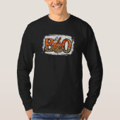 T-shirt Hey Boo Leopard Pumpkin Boo Crew Spooky Halloween  (Devant)