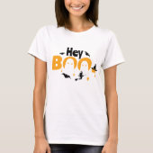 T-shirt hey boo orange drôle (Devant)