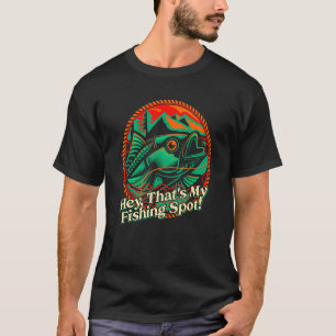 T-shirt Hey c'est mon point de pêche Introversez Lacs Anti