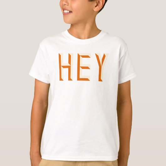 T-shirt Hey Citer Dire Slogan Typographie (Devant)