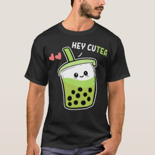 T-shirt Hey CuTea Bubble Tea Lover Cheval cadeau équitatio