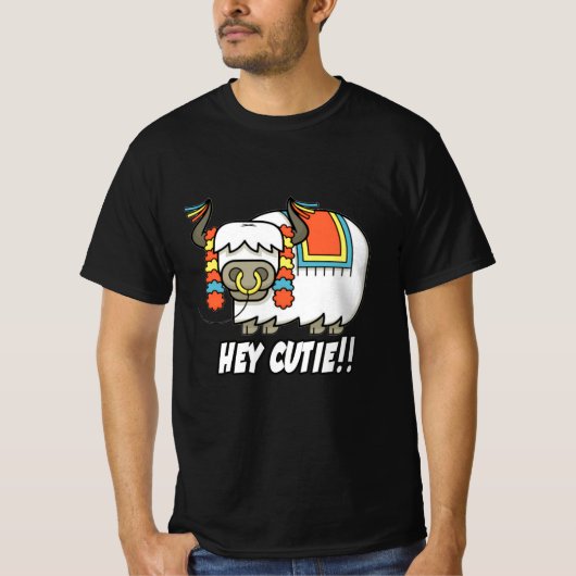 T-shirt Hey cuties com classique (Devant)