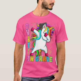 T-shirt Hey Fifth Grade Rainbow Unicorn 1st Day Of School 