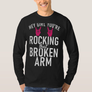 T-shirt Hey Fille, Tu Frappes Cette Récupération De Bras C