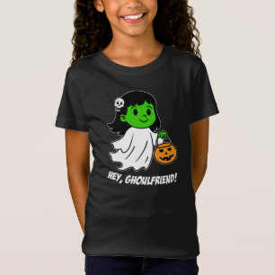 T-Shirt Hey Ghoulfriend Halloween fille mignonne