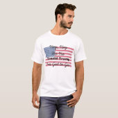 T-shirt Hey, Ho Ho, Donald Trump doit partir ! (Devant entier)