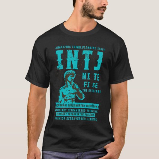 T-shirt Hey INTJ personnalité type The Analyst (Devant)