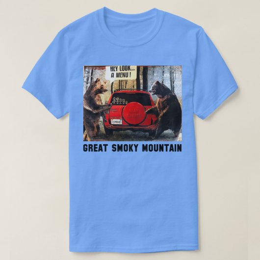 T-shirt Hey Regardez Un Menu 1 (Design devant)