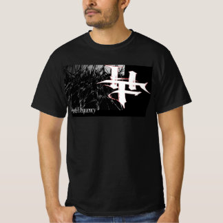T-shirt HF Fréquence hostile sur le côté sur grille grise