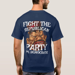 T-shirt HG TRUMP TRUMP DRApeau ÉTATS-UNIS IRAN GUERRE DOSS