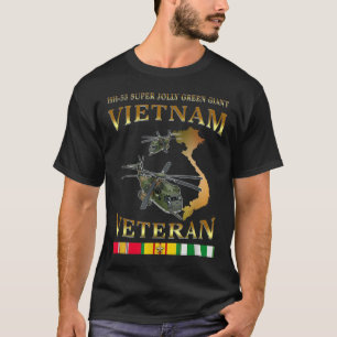 T-shirt Hh-53 Super Jolly Green Giant Helicopter Vietnam V