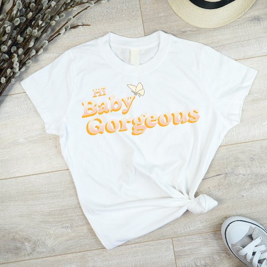 T-shirt Hi Baby Gorgeous en or Lisa Barlow RHOSLC