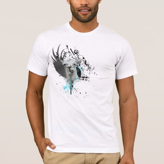 T-shirt hi-fi llama. (Devant)