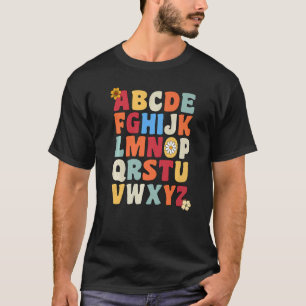 T-shirt Hi Kindergarten Alphabet ABC Préscolaire Vintage T