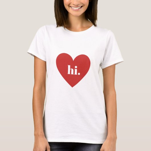 T-shirt HI Red Heart Illustration Collection Valentines (Devant)