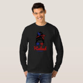 T-shirt Hialeah Floride Chignon Rétro Désordonné   (Devant entier)