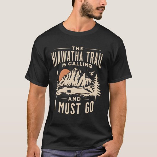 T-shirt Hiawatha Trail Idaho Montana (Devant)