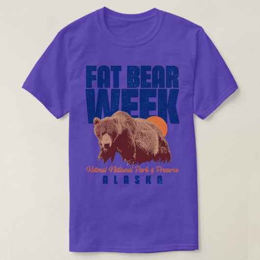 T-shirt Hibernation de la semaine de l'ours gras (Design devant)
