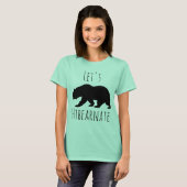 T-shirt Hibérons la silhouette de l'ours noir (Devant entier)