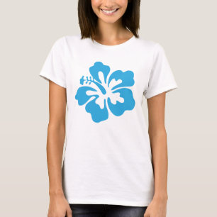 T-shirt Hibiscus bleu