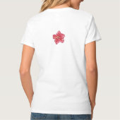 T-shirt Hibiscus & dentelle RED (Dos)