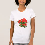 T-shirt Hibiscus flammes florales Jardin Fun (Devant)