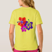 T-shirt Hibiscus Fleurs Famille Reunion Keepsaké (Dos)