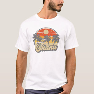 T-shirt Hibiscus Flower Beach Family
