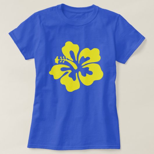 T-shirt Hibiscus jaune (Design devant)