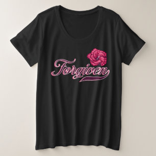 T-shirt Hibiscus Plus Taille Pardonnée