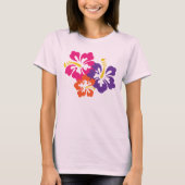 T-shirt Hibiscus rose (Devant)