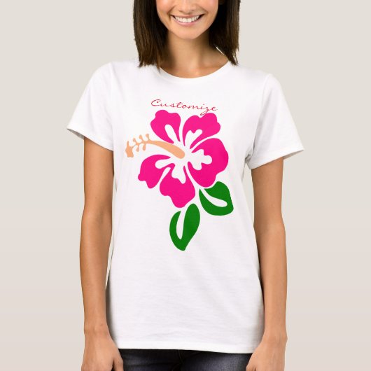 T-shirt Hibiscus rose tropical Thunder_Cove (Devant)