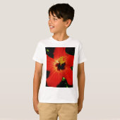 T-shirt Hibiscus rouge (Devant entier)