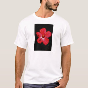 T-shirt Hibiscus rouge
