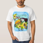 T-shirt Hibiscus Toucan (Devant)