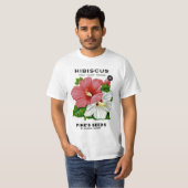 T-shirt Hibiscus Vintage Seed Packet (Devant entier)