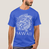 T-shirt HIBISICUS POLYNESIAN TRIBAL HAWAII Whats (Devant)