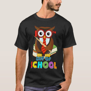 T-shirt Hibou 100e jour d'école Enseignant Élèves Enfants