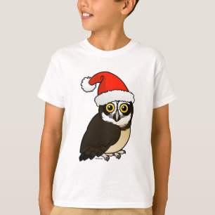 T-shirt Hibou à lunettes de Père Noël