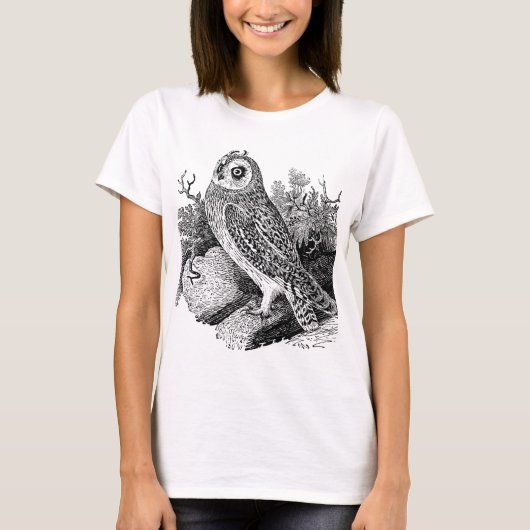 T-shirt Hibou à oreilles courtes (Devant)