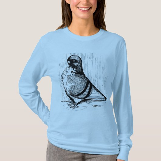 T-shirt Hibou africain Pigeon 1978 (Devant)